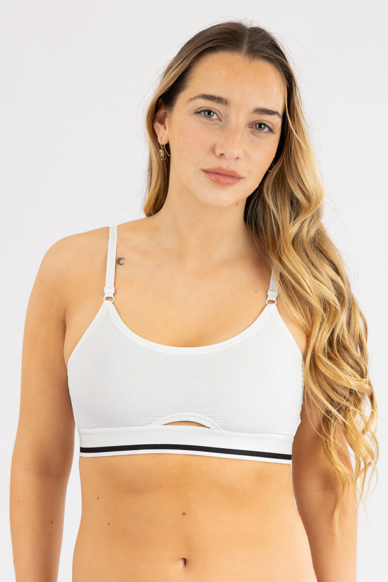 Top bretel fino sin costura 885 - Blanco 