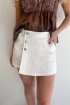 Short pollera Gardenia Blanco