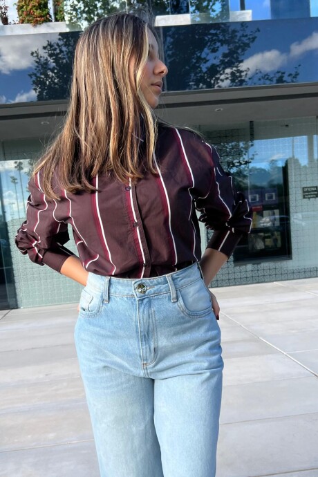 Camisa oversize manga larga Lucinda Rayado