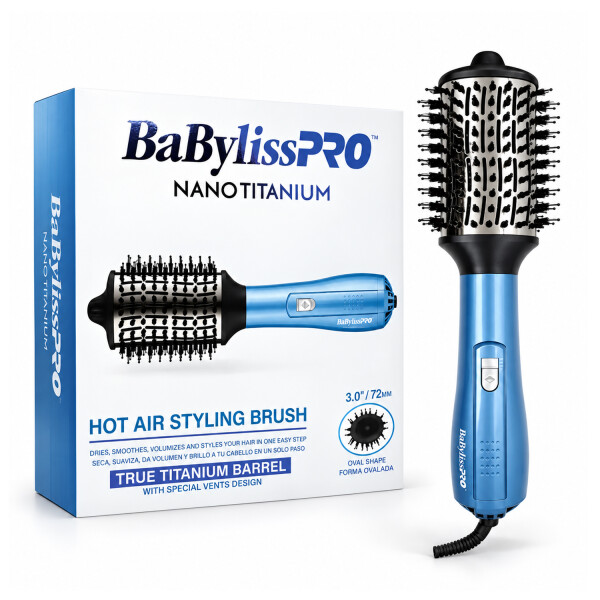 Cepillo Térmico Secador Babylisspro Nano Titanium 64 Mm Bnthb250uz CEPILLO BABYLISS BRUSH 64MM