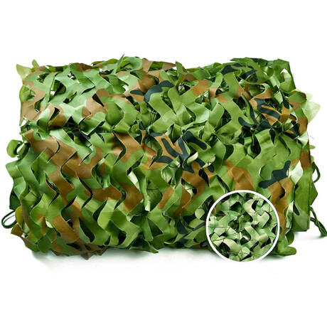 Red Malla Sombra 3x3m Toldo UV Decoración Camuflada Verde