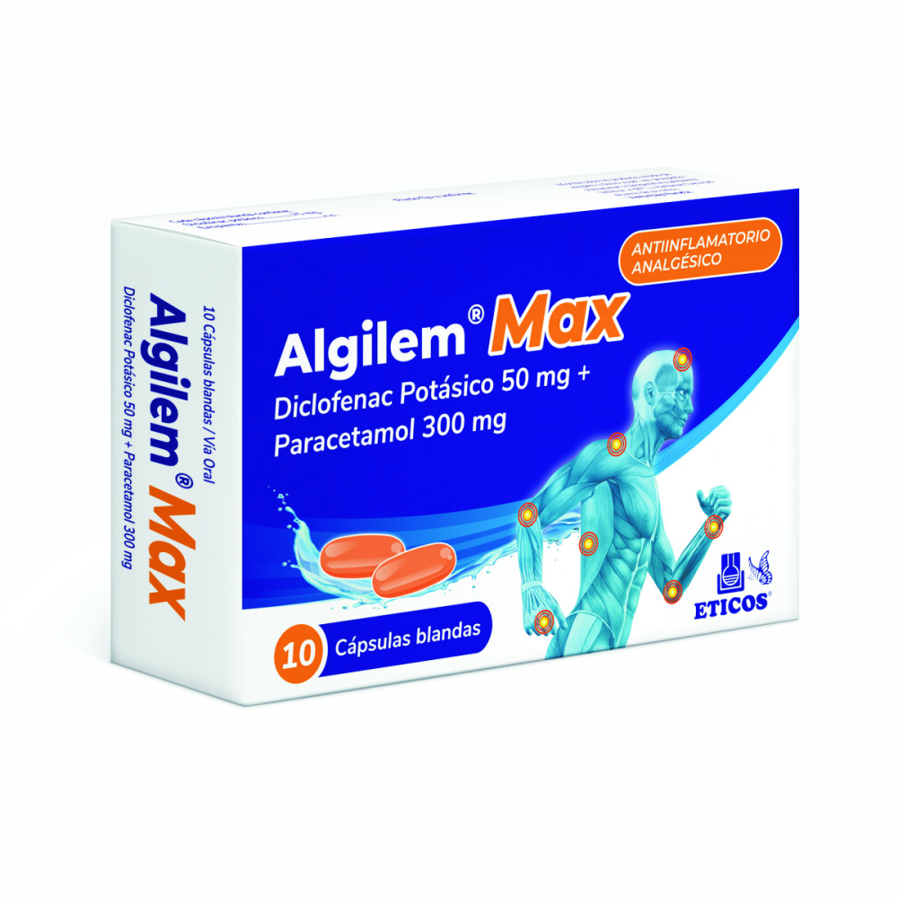 ALGILEM MAX CJ X 10 CAPS. BLANDAS única