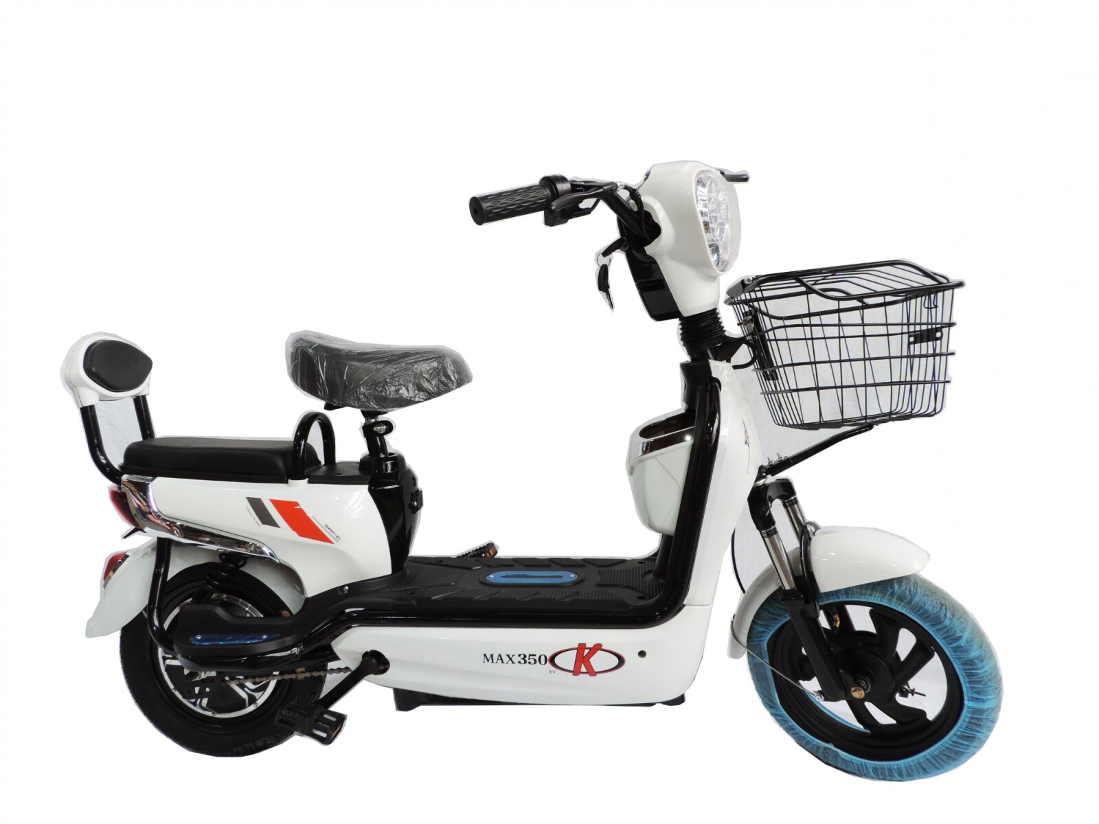 Moto Eléctrica MAX350 con Pedales - BLANCO 