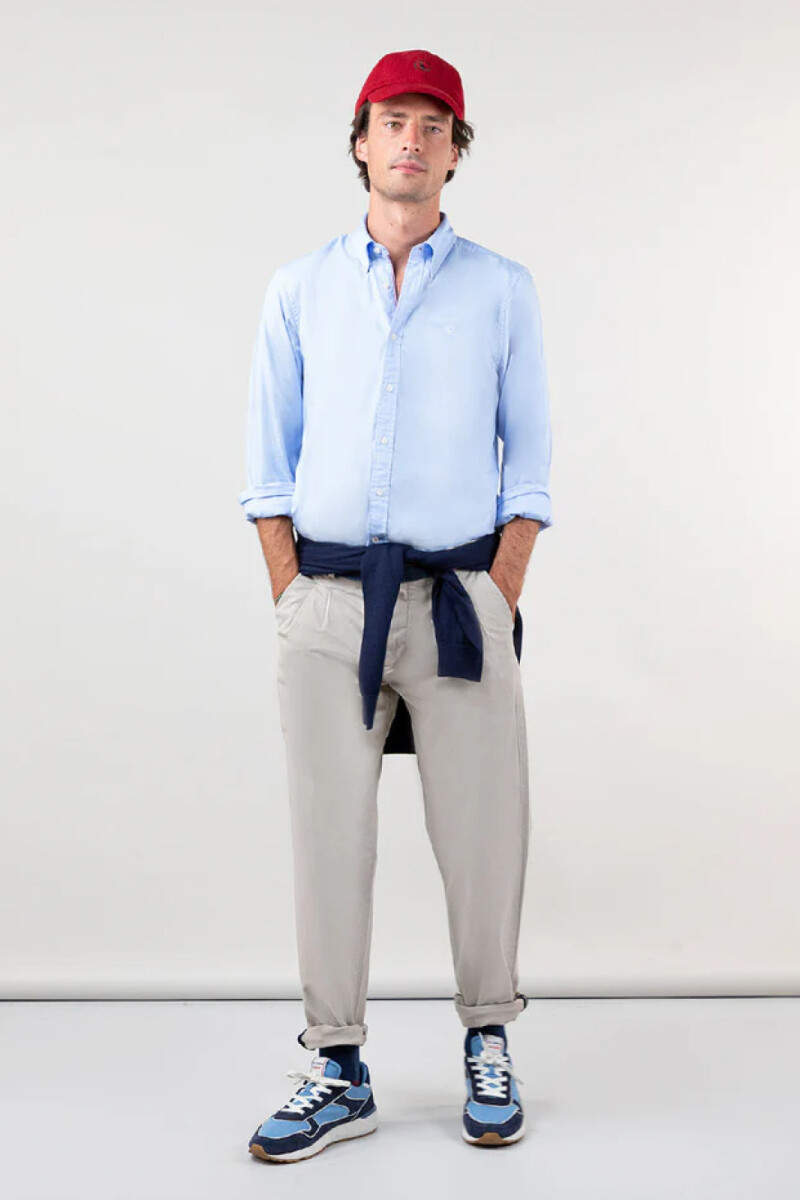 Camisa Pint Point El Ganso Celeste