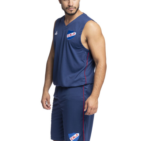 Camiseta Away Basket 2022 Nacional Hombre Azul Marino, Rojo, Blanco