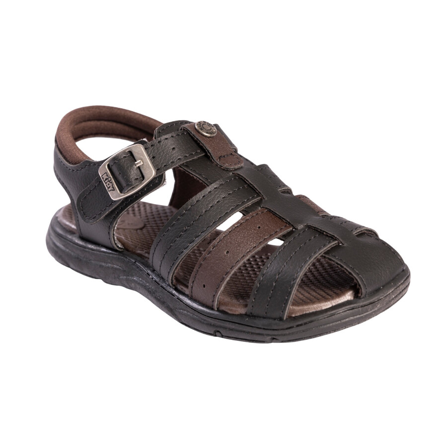 KIDY SANDALIA FLEX ANATOMICA PRETO/CAFE