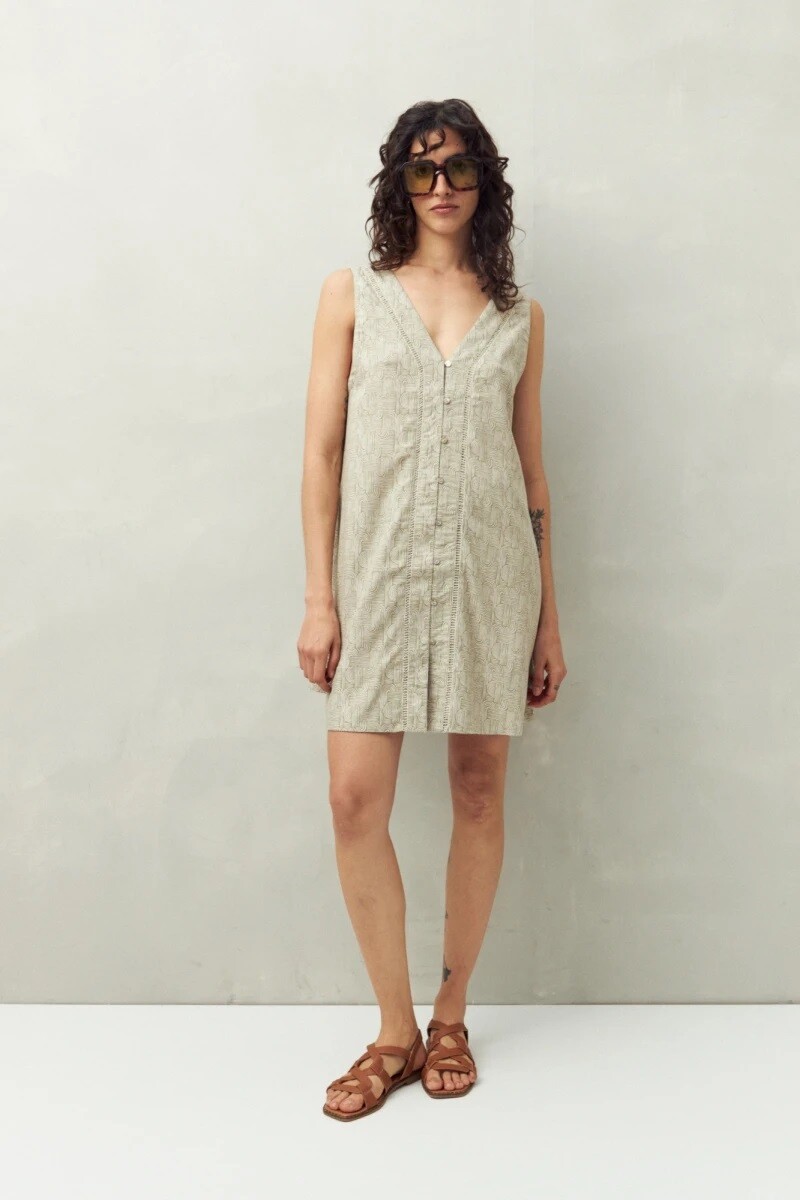 VESTIDO D.CASSIN URRUTIA - CAQUI 