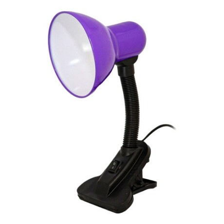 Lámpara portátil con pinza ajustable 220v Violeta