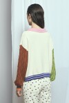 Cardigan con piping PREVENTA beige