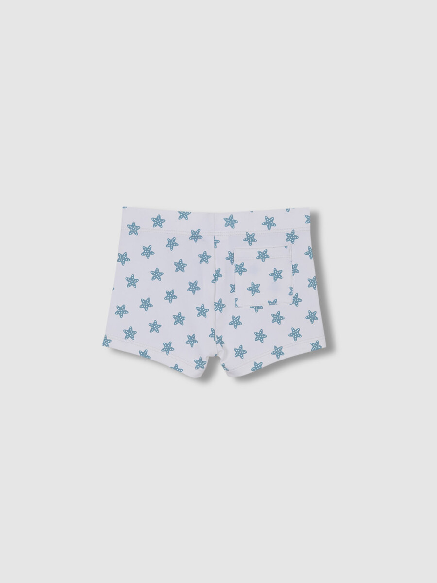 Traje De Baño Estampado Estrella Blanco Roto