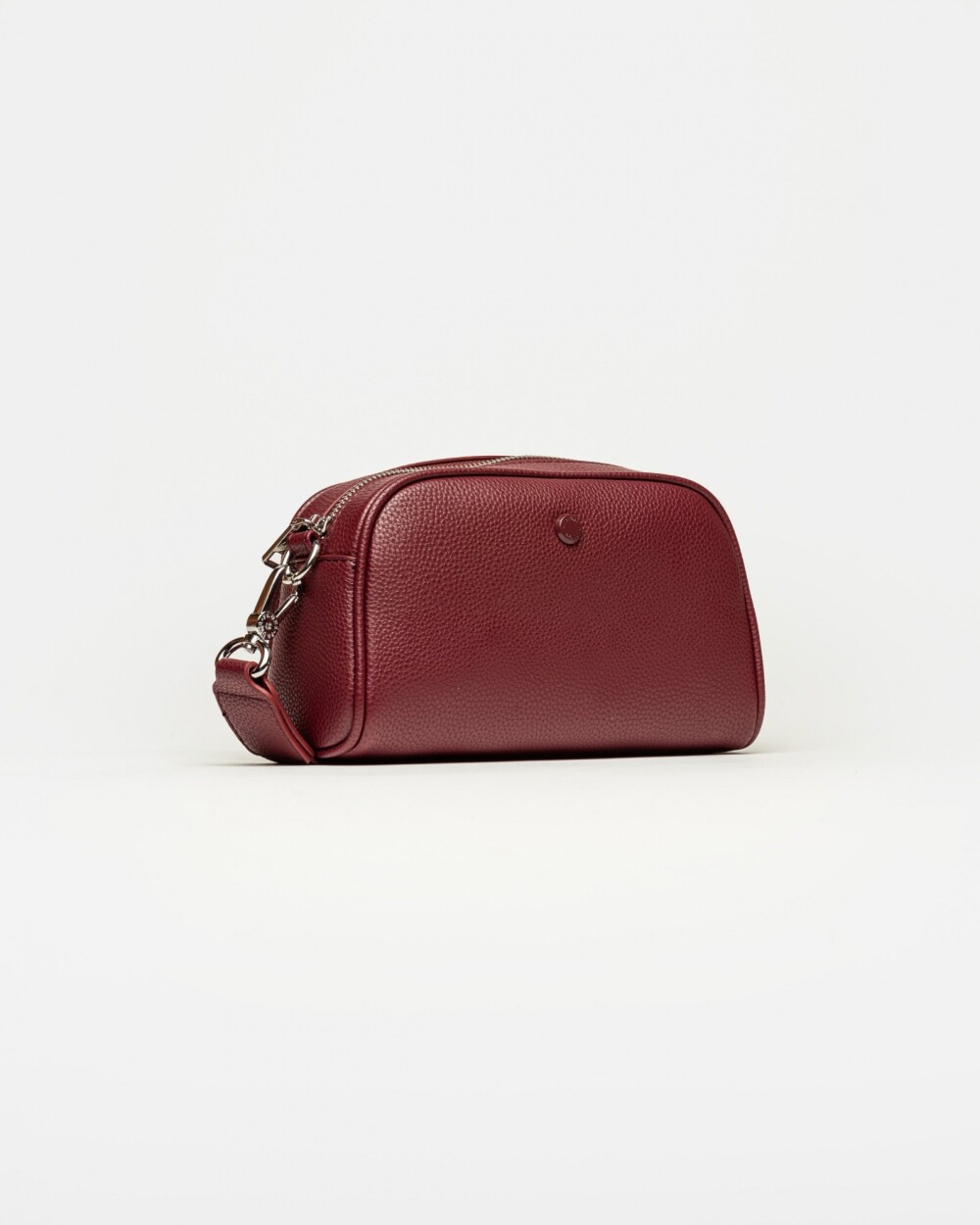 Bandolera Hazel en efecto cuero Bordeaux