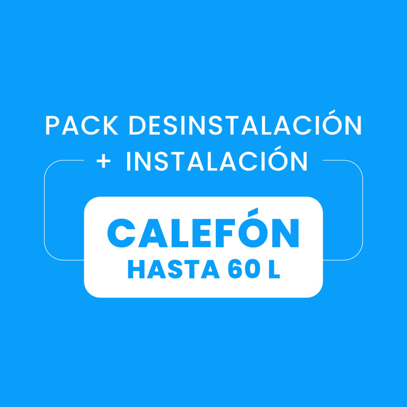 Desinstalación + Instalación de calefon hasta 60 Desinstalación + Instalación de calefon hasta 60