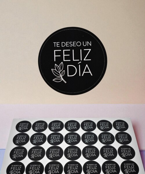 Stickers feliz dia plancha DISEÑO 4