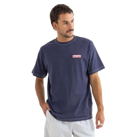 Remera Rhythm Mechanics Vintage Azul