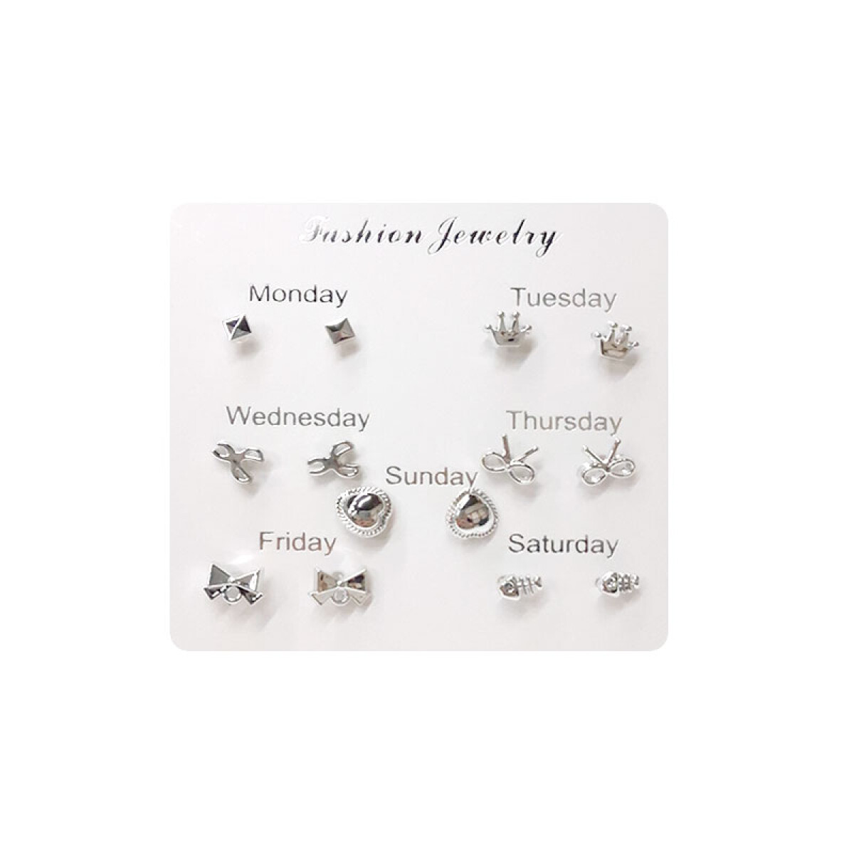 Caravanas hipoalergénicas x7 pares - Caravanas Hipoalergénicas X7 Pares 