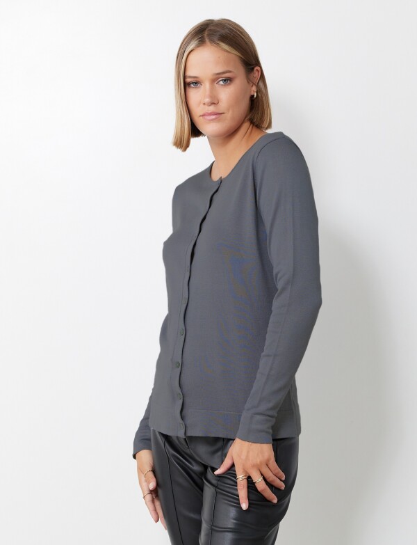 Cardigan Basico GRIS