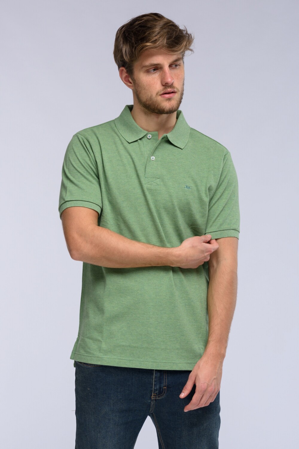 Remera polo pique lisa Lima