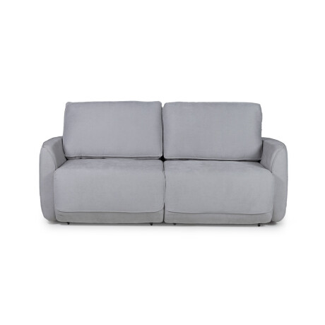 Sofá Ravena (Rebatible) - Tela Microfibra 9252 (Gris)
