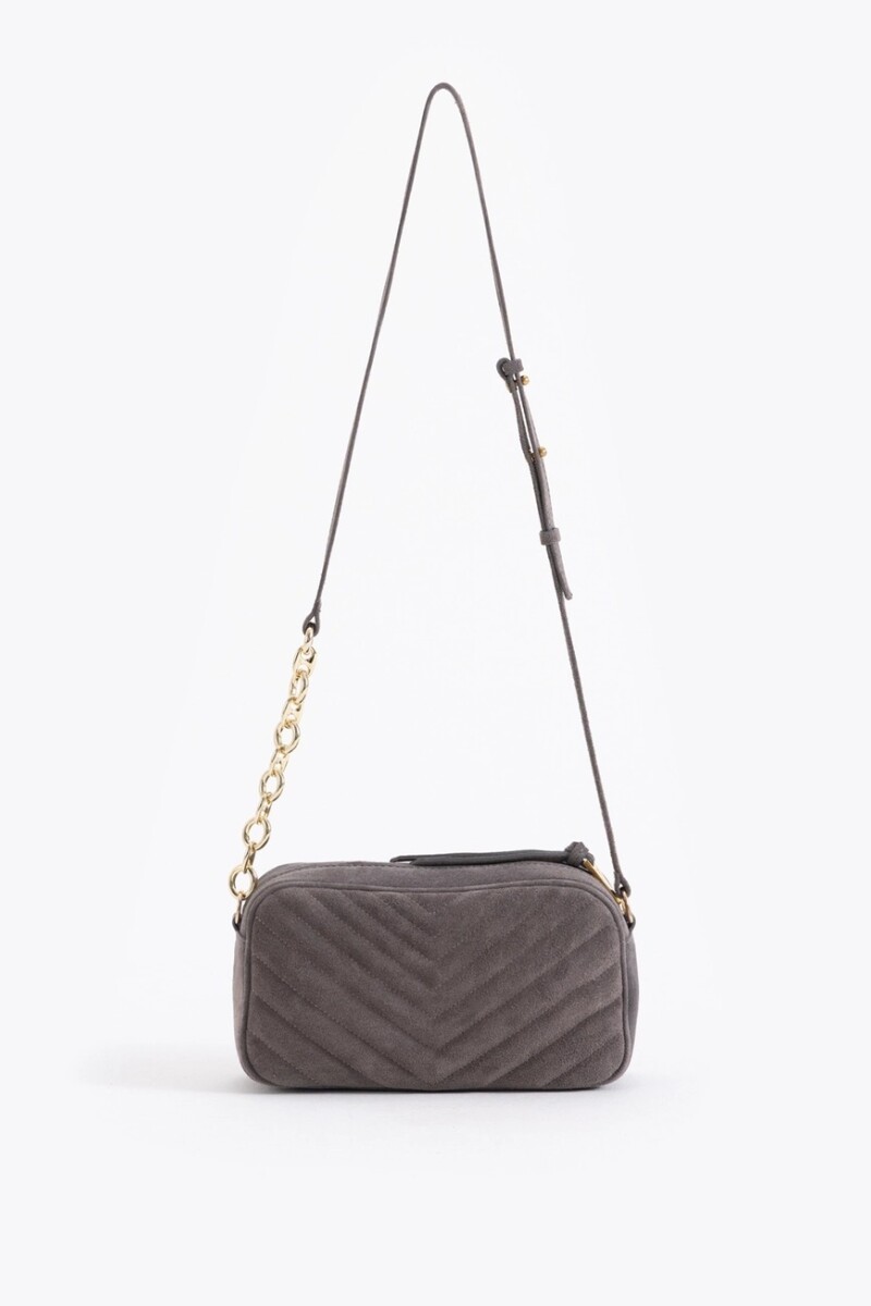 BANDOLERA LIPSTICK SUEDE Gris