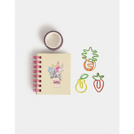 Mini Set De Librería En Pouch De Pvc Combinacion Multicolor