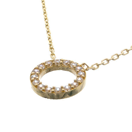Conjunto de cadena y colgante Oro 9 ktes y circonias Conjunto de cadena y colgante Oro 9 ktes y circonias