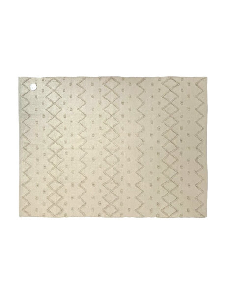 ALFOMBRA NATURAL 150X210CM PUNTOS ZIGZAG ALFOMBRA NATURAL 150X210CM PUNTOS ZIGZAG
