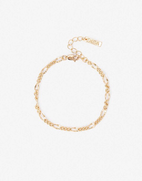 Pulseras Flexibles Metal Pulsera De Metal De La Línea Stay Golden. - Dorado