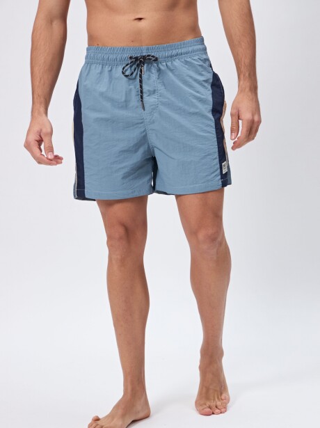 SHORT SWIM BOXY CELESTE