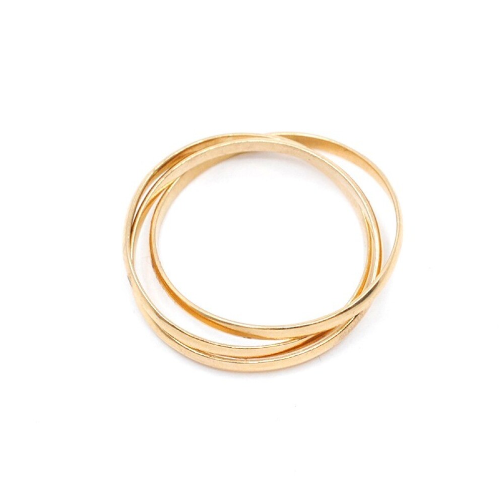 Anillo Triple Alianza En Oro 18K Amarillo Anillo Triple Alianza En Oro 18K Amarillo
