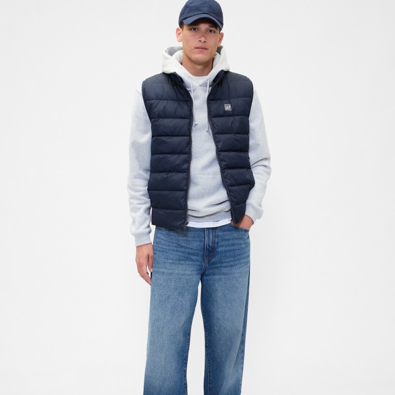 V-FRCH LOGO LTWT PUFFER VEST NEW CLASSIC NAVY