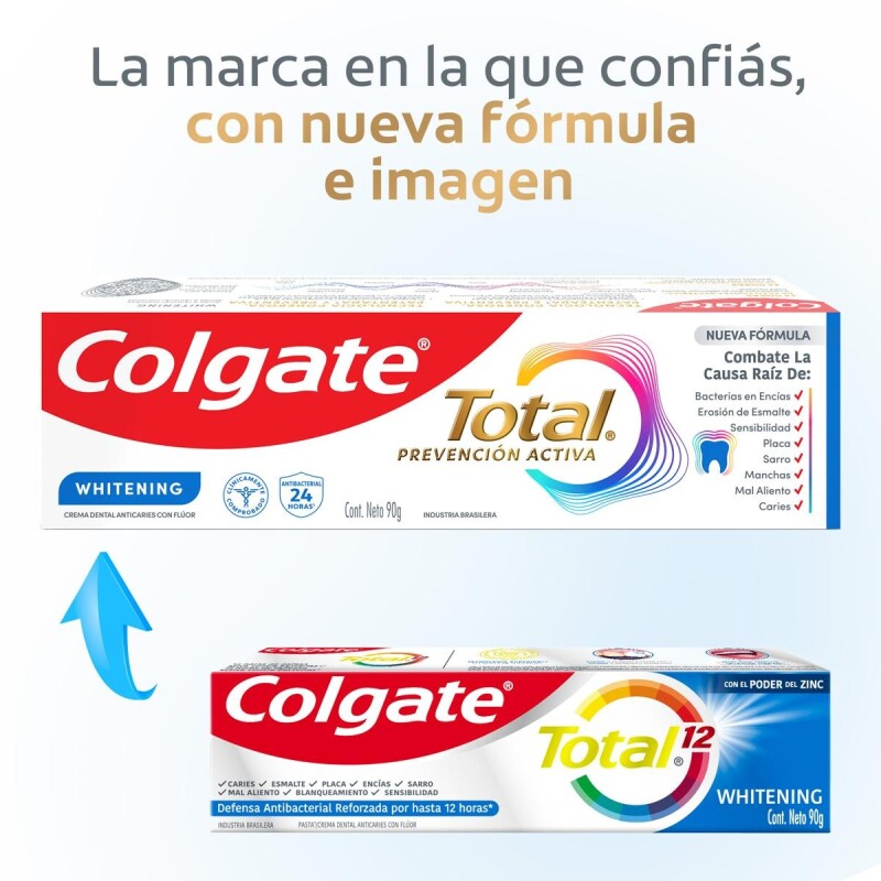 Pasta De Dientes Colgate Total Whitening 180 Grs. Pasta De Dientes Colgate Total Whitening 180 Grs.