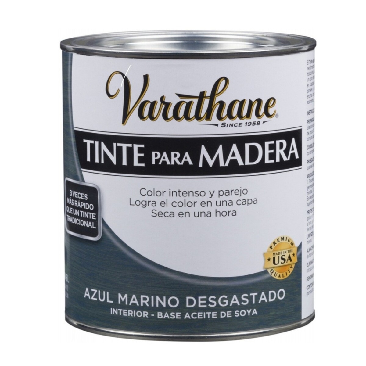 Tinte para Madera 0.946L Varathane - Azul Marino Desgastado 