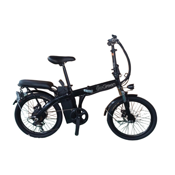 Bicicleta Electrica Gogreen Compact Plegable Rod 20 350W 36V Variante Color Negro