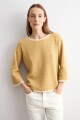 Sweater escote bote maiz