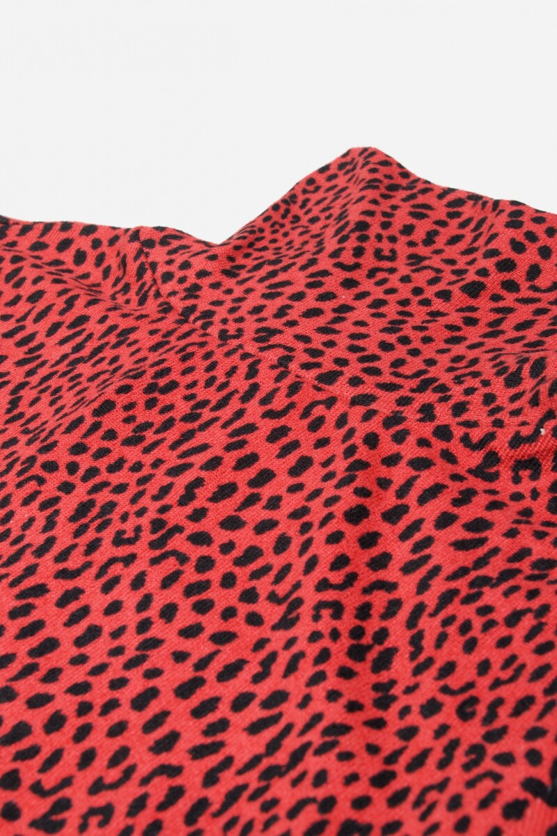 Polera estampa animal print - Mujer ROSA