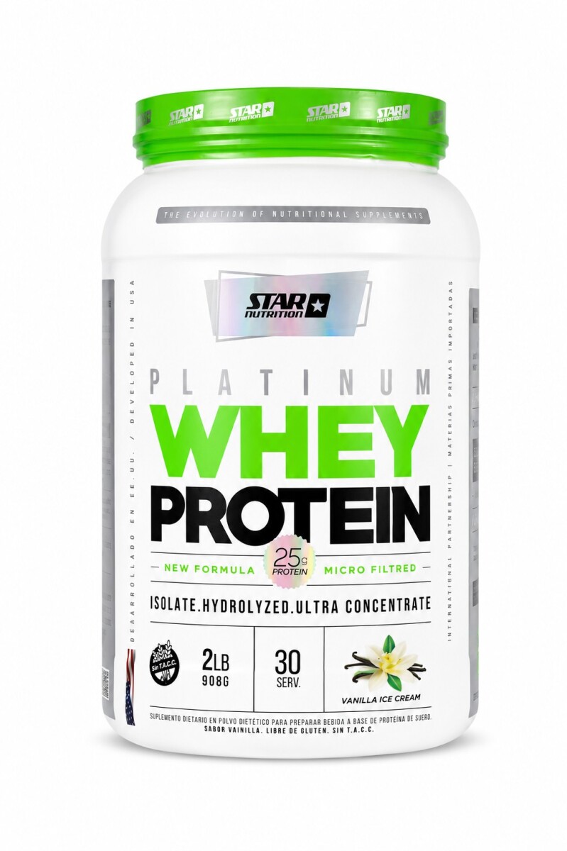 Platinum Whey Protein Vainilla 2 lb Star Nutrition 