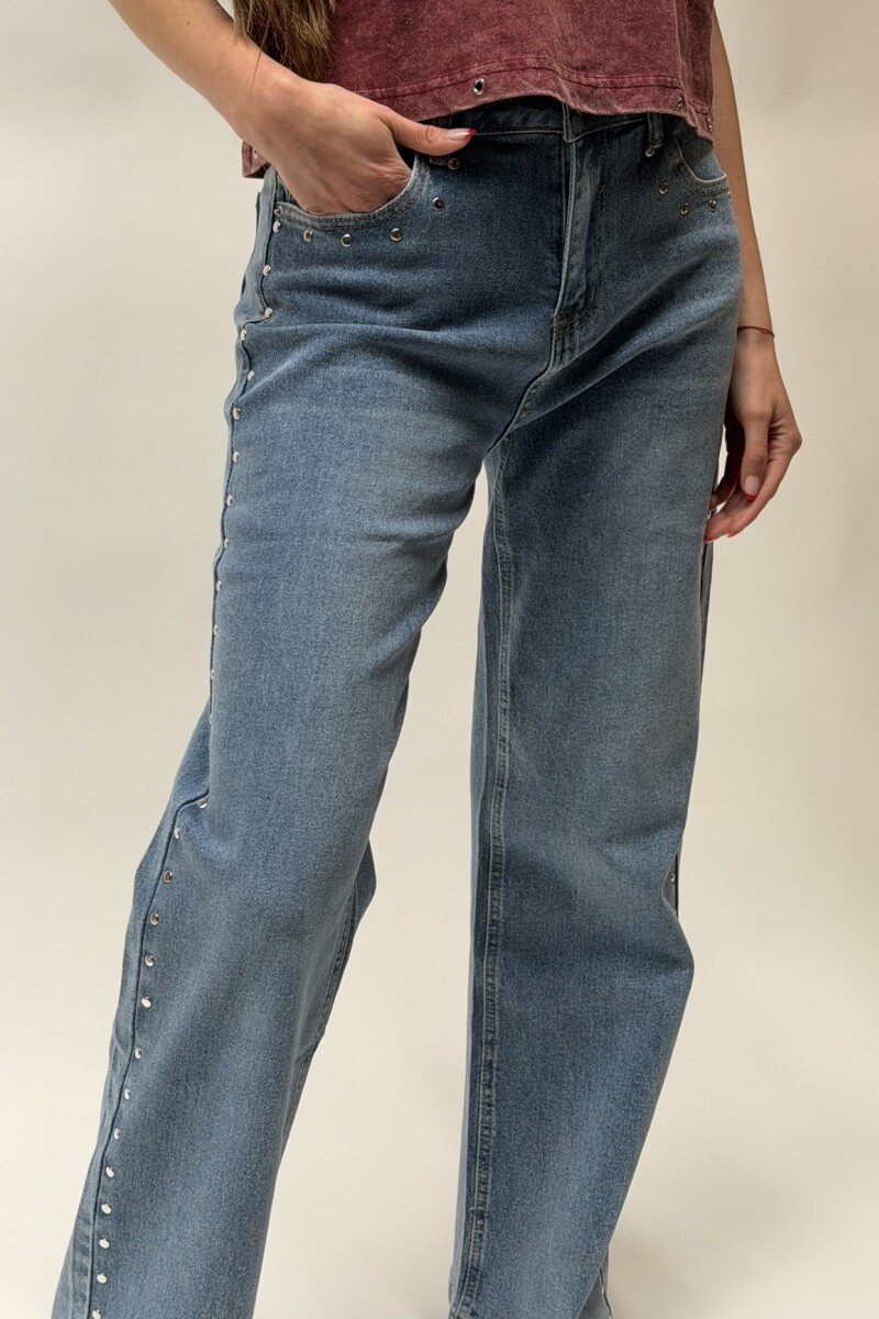 Jean Tachas Azul Jean Tachas Azul