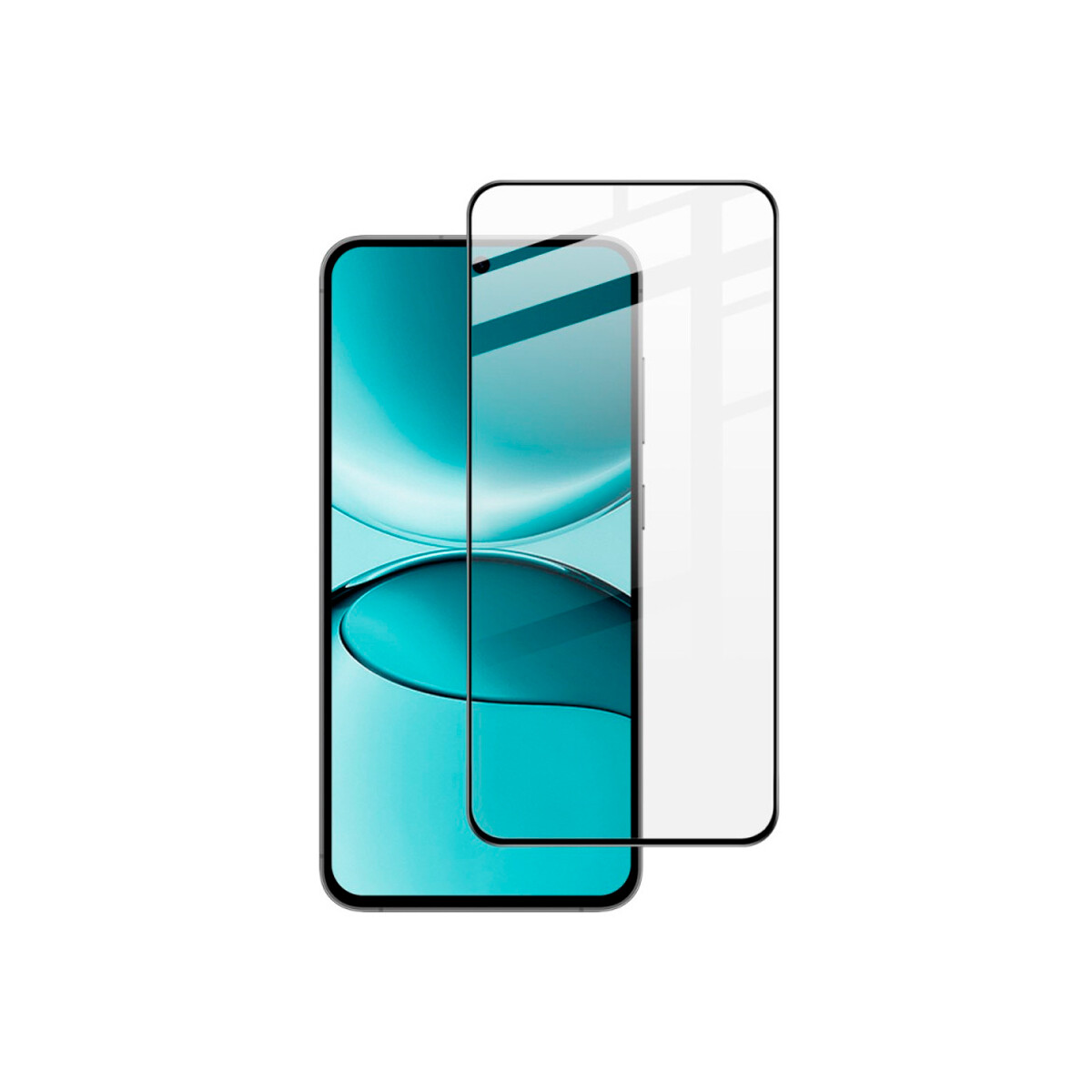 Vidrio templado 9D Samsung S25 FE borde color negro 