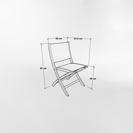 Silla de exterior NAVY Negro
