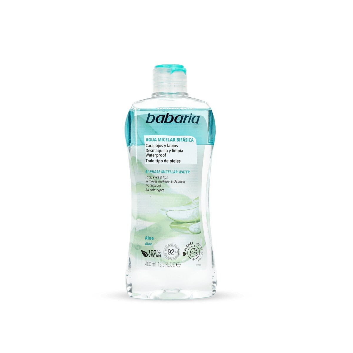 Agua Micelar Desmaquillante Bifásica Babaria 400 Ml 