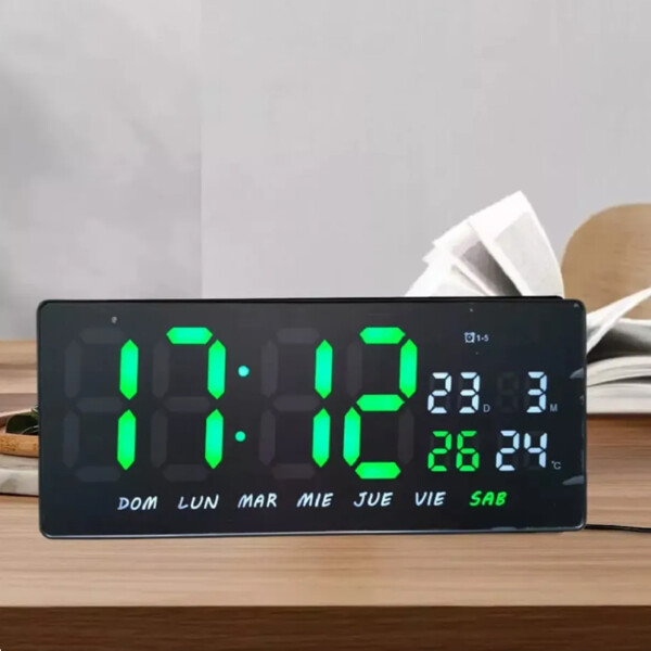 Reloj De Pared Digital 36cm Reloj De Pared Digital 36cm