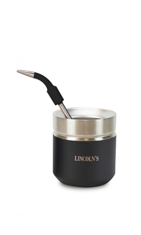 KIT MATE Y BOMBILLA ATOMIC NEGRO