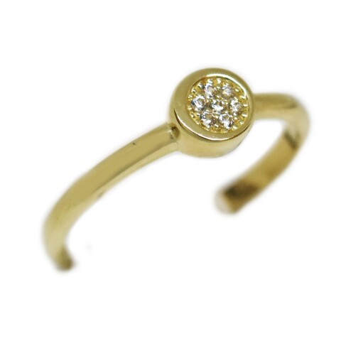 Anillo en Oro 10 Kilates con Zirconias Anillo en Oro 10 Kilates con Zirconias