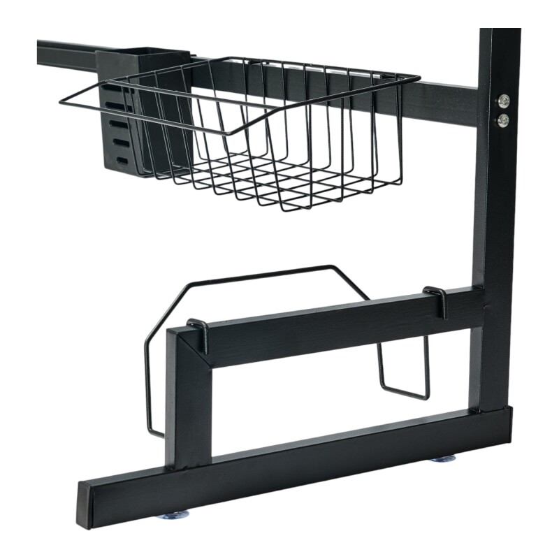 Escurridor Sobre Pileta Grande 85cm Multifunción 4 En 1 Negr Negro