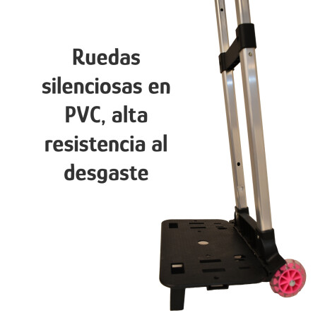 Soporte Para Mochila Con Ruedas Altura Regulable Aluminio Fucsia