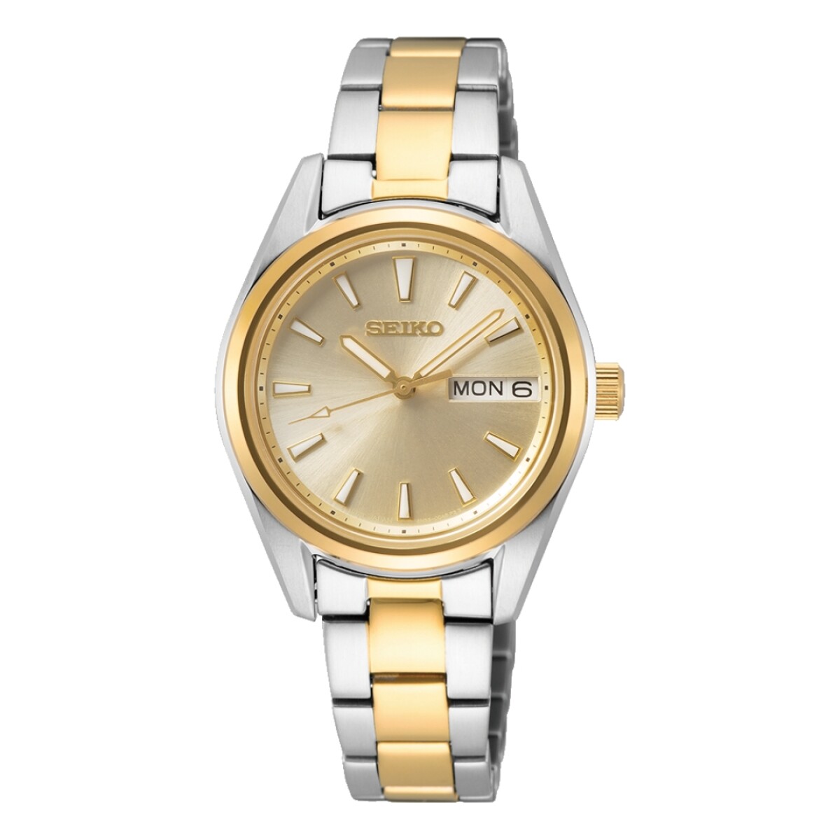 Reloj Seiko SUR354P1 para mujer con correa de acero combinada - Dorado 
