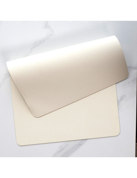 INDIVIDUAL SIMIL CUERO 43x28.5CM BLANCO INDIVIDUAL SIMIL CUERO 43x28.5CM BLANCO