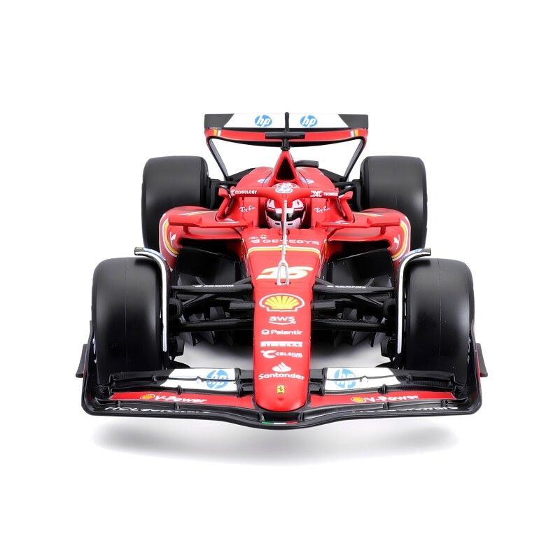 Juguete Bburago Auto Miniatura de Carrera Escala 1:24 Ferrari Leclerc 26820