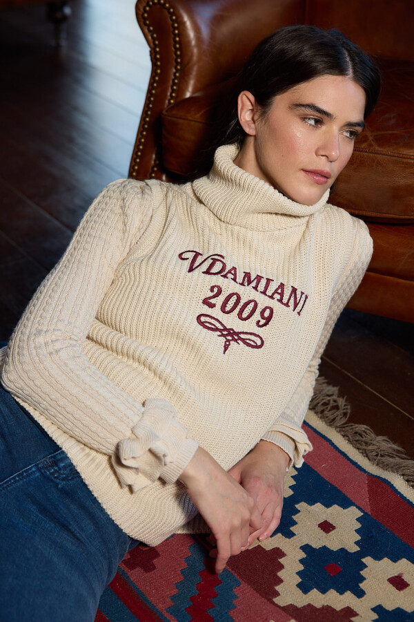 Chaleco Tejido Vdamiani Crudo