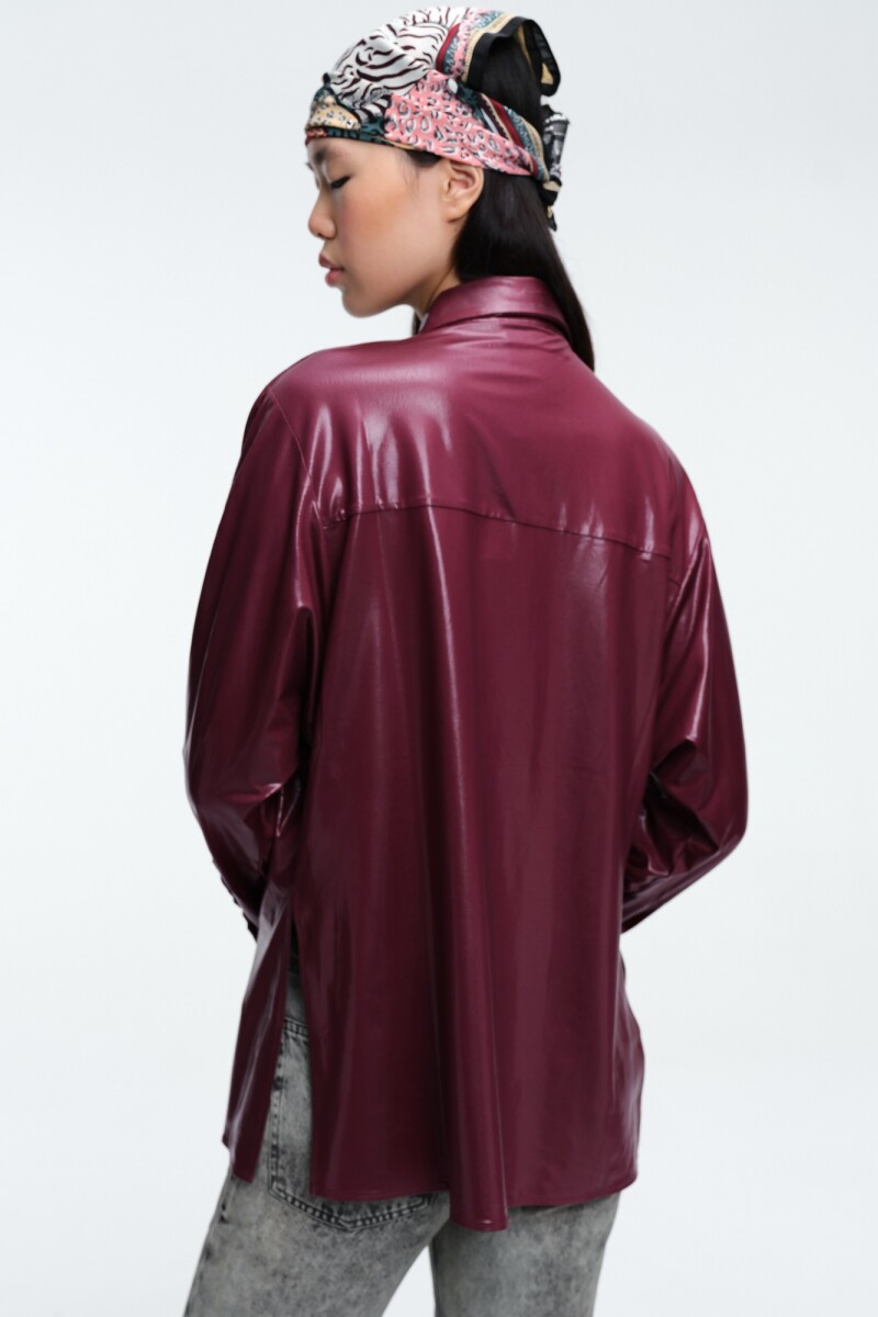 CAMISA BRILLO Bordo